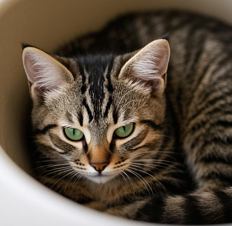 小猫咪一直发出咕噜咕噜的声音