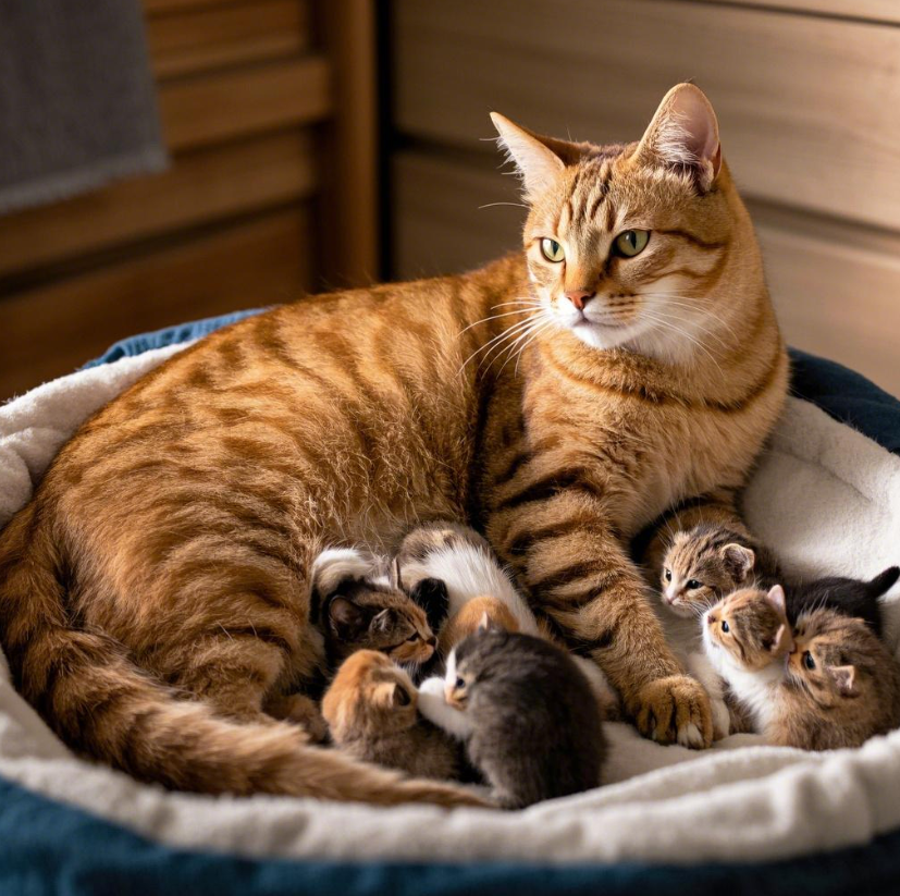 猫生产前的几小时征兆