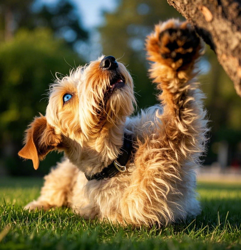 【训狗教程】如何训练贝林登梗犬在人群中保持安静分享
